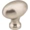 Jeffrey Alexander 1-9/16" Overall Length Satin Nickel Football Lyon Cabinet Knob 3991SN - alternate 1